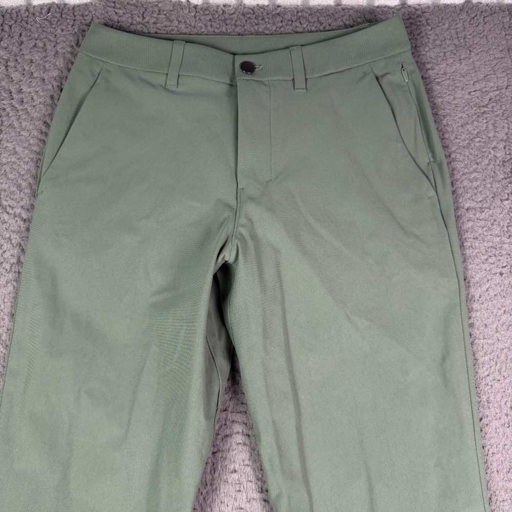 Lululemon ABC Slim Fit Pants Mens 28x36 Green Tall Warpstreme Performance Golf